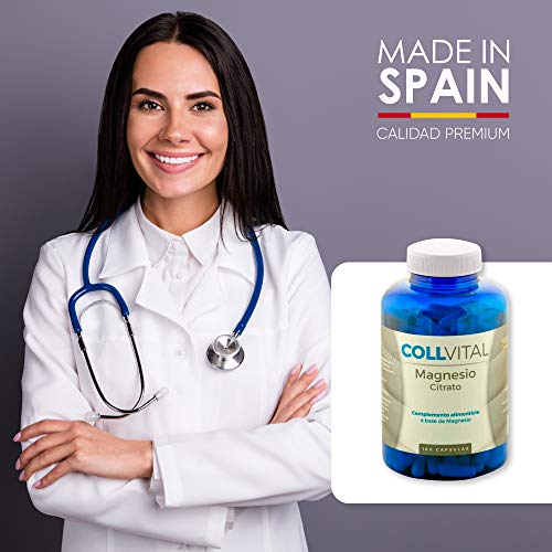 Citrato de Magnesio natural 180 cápsulas de 400mg vitaminas para el cansancio suplemento para 6 meses. Suplementos deportivos en capsulas que evitan la fatiga y el cansancio.