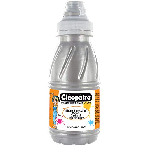 Cleopatre - EAD250-877 - Tinta de dibujo - Frasco de 250 ml - Plata