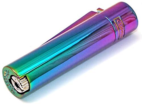 Clipper Rainbow Lighter Metal Flint (Mixed Icy Colours) by SunnyDealsÃ‚Â® UK by Clipper