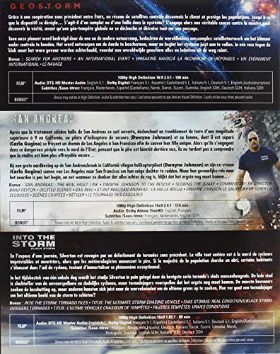 Coffret "Catastrophes naturelles" : Geostorm + San Andreas + Blackstorm [Blu-ray]