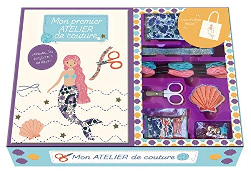 Coffret Mon premier atelier de couture : Avec un sac en tissu, du tissu en Liberty, des perles, du fil, un joli écusson brodé, du ruban pailleté, des ... cordons en Liberty (DIVERS LOISIRS CREATIFS)