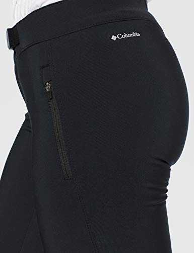 Columbia Adventure Hiking Pantalones de Senderismo para Mujer, Negro, 6/R