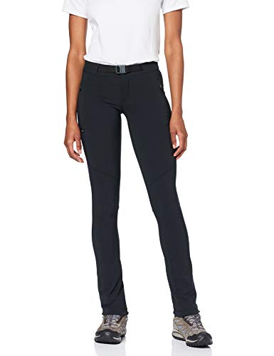 Columbia Adventure Hiking Pantalones de Senderismo para Mujer, Negro, 6/R