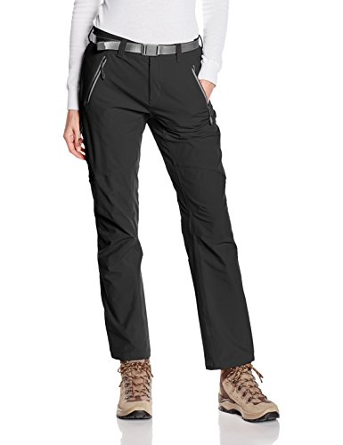 Columbia Titan Regular Peak Pantalones Mujer – Geranio Brillante, Talla 8, Mujer, Titan Regular Peak - Pantalones para Mujer, Talla 10, Color Negro, AL8764, Negro, 10