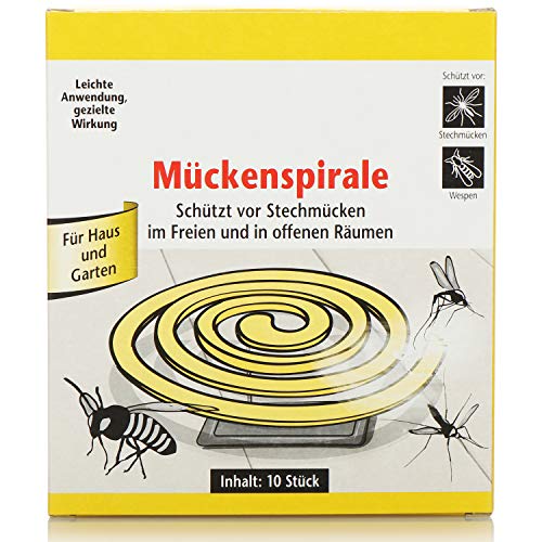 com-four® 20x Espiral Antimosquitos con Soporte- Repelente Mosquitos contra Zancudos, Mosquitos y Otros Insectos para Balcón, Terraza, Jardín, Camping