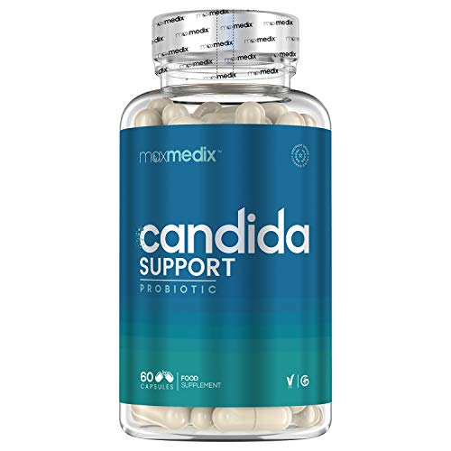 Complejo Bacteriano Cándida Support - Mejora Flora Intestinal y Sistema Inmunológico, Regula Niveles de Cándida, Con Lactobacillus Acidophilus y Bífidobacterias, Reduce Candidiasis, 60 Cápsulas