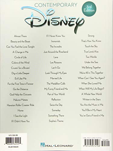 Contemporary Disney: 50 Favorite Songs (Piano-vocal-guitar)