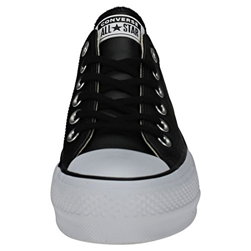 Converse Chuck Taylor CTAS Lift Clean Ox, Zapatillas para Mujer, Negro (Black/Black/White 001), 39.5 EU