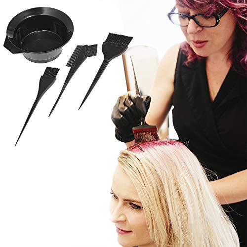 Corrines - Kit de herramientas de tinte para el pelo, para salón de belleza; cuencos para mezclar el color para el pelo, orejeras, cuchara para mezclar, pinzas para el pelo, guantes