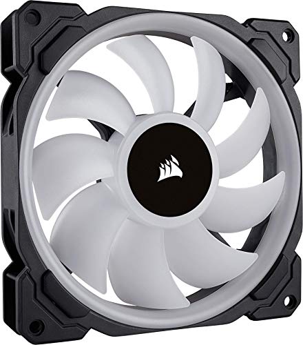 Corsair LL140 RGB Ventilador de PC (140 mm, Doble Halo RGB LED PWM) Paquete Doble con Lighting Node Pro