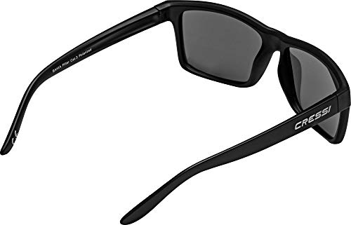 Cressi Bahia Flotantes Sunglasses Gafas De Sol Deportivo, Unisex adulto, Negro/ Lentes espejados