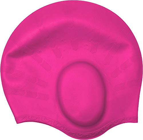 Cressi Silicone Ear Cap Gorro de Baño, Rosa, Uni