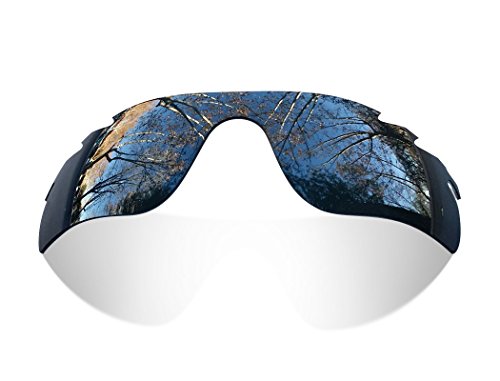 Cristales de Recambio Compatibles para Oakley Radarlock Vented, Transparentes, Black Iridium