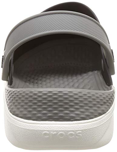 Crocs Literide Clog, Zuecos Unisex Adulto, Negro (Black/Smoke), 42/43 EU