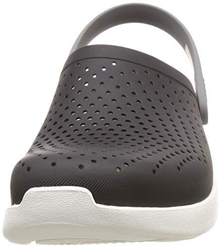 Crocs Literide Clog, Zuecos Unisex Adulto, Negro (Black/Smoke), 42/43 EU