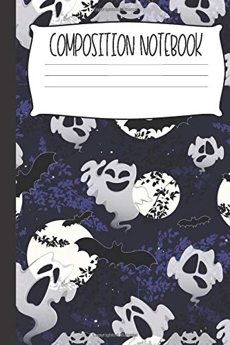 Cute Ghosts Composition Notebook: Fun And Spooky Novelty Halloween Inspired Notebooks For Kids (College-Ruled)