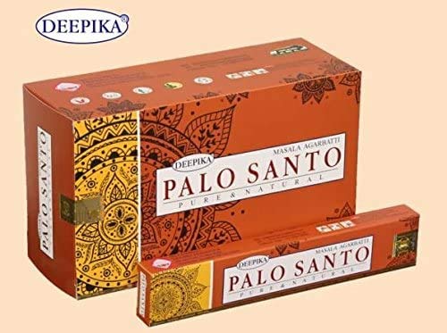 Deepika Palo Santo varillas de incienso 15 gms – 12 paquetes