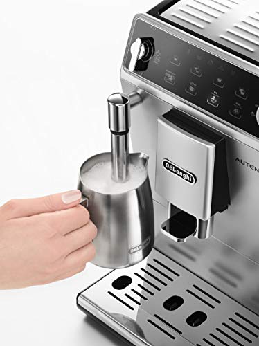 De'Longhi ETAM29.510.SB Cafetera súper automática, con panel táctil, 1450 W, 1.3 L, 15 bareses, acero inoxidable, plata