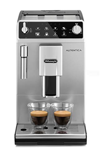 De'Longhi ETAM29.510.SB Cafetera súper automática, con panel táctil, 1450 W, 1.3 L, 15 bareses, acero inoxidable, plata