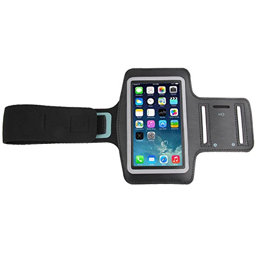 DFV mobile - Armband Professional Cover Neoprene Waterproof Wraparound Sport with Buckle for Motorola ATRIX - Black