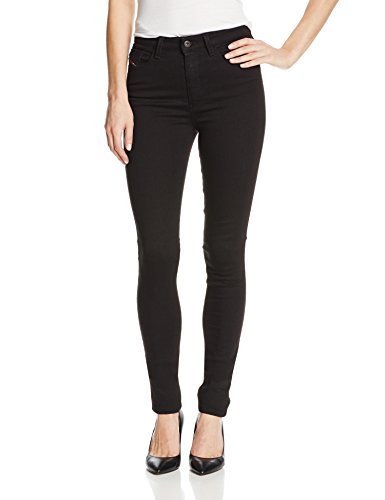 Diesel - Pantalones vaqueros para mujer Denim negro. 24W x 32L