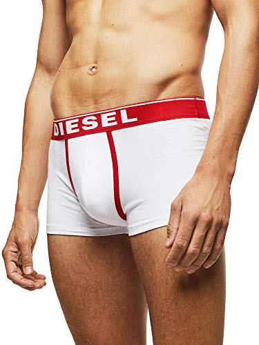 Diesel UMBX-DAMIENTHREEPACK, Calzoncillo para Hombre, Multicolor (Bright White/Chinese Red/Black E4119/0jkkc), M, Pack de 3