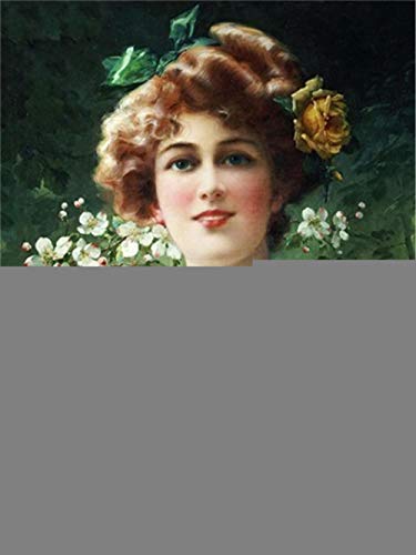 DIY Pittura Diamante Kit,Painting by Numbers Diamond Painting Kit Completo Nobile Donna 5d Fai da Te Ricamo Punto Croce Decorazione d'Arte V4438M 30x45cm