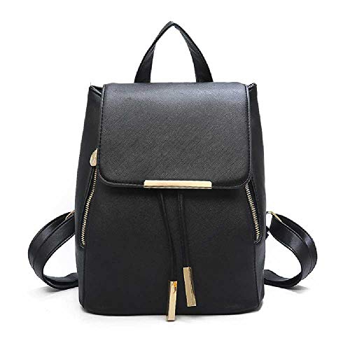 DKRETS Mochila Casual De Primavera Mochila De Estilo Universitario Bolso De Mujer Bolso De Mujer Cabello Negro