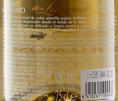 Don Luciano Chartmat Vino Espumoso Natural - Pack de 6 Botellas x 750 ml