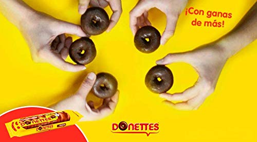 Donettes Clásicos Sabor Chocolate pack 7+1 unidades gratis. 152 g (19gr por mini rosquilla)