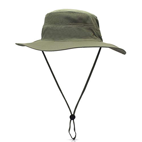 DORRISO Sombrero para el Sol Unisexo UPF 50+ Anti-UV Vacaciones Viaje Playa Gorro de Pesca, Talla única Sombrero