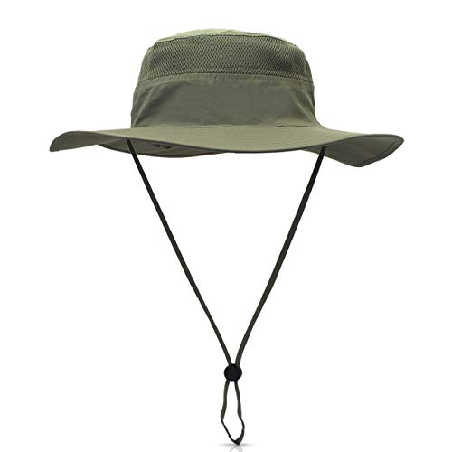 DORRISO Sombrero para el Sol Unisexo UPF 50+ Anti-UV Vacaciones Viaje Playa Gorro de Pesca, Talla única Sombrero