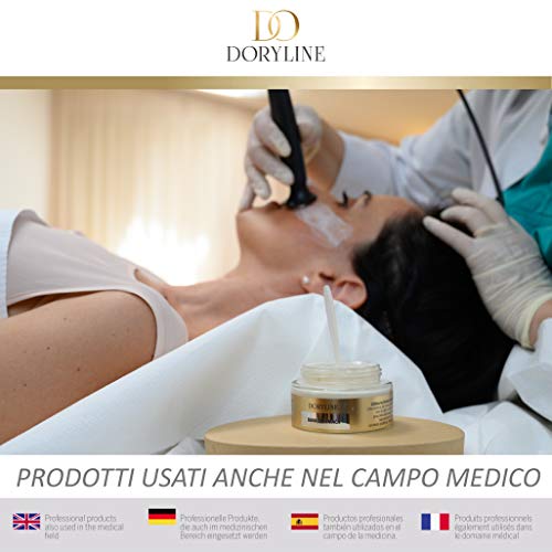 DORYLINE Crema Facial PROFESIONAL de Baba de Caracol 50ml, Antiarrugas Excepcional 100% Made in Italy, Crema Nutritiva e Hidratante para Rostro Cuello Decoltè, Excelente Contra el Acné y las Manchas