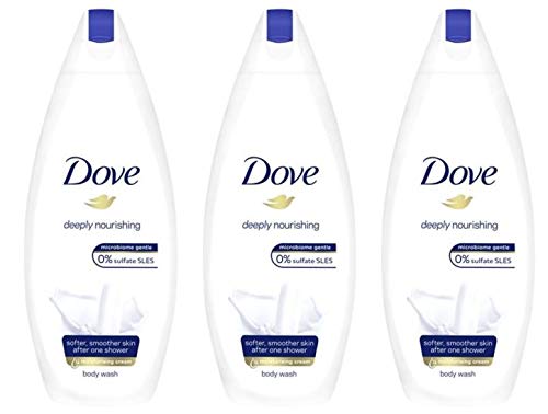 Dove Deeply Nutritivo Body Wash 225ml (Paquete de 3)