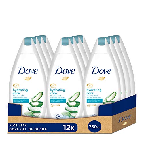 Dove Gel de ducha Aloe Vera - Pack de 12x750m