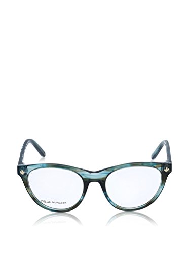 DSQUARED2 D Squared Brillengestelle DQ5107 089-52-18-140 Monturas de gafas, Azul (Blau), 52.0 Unisex Adulto