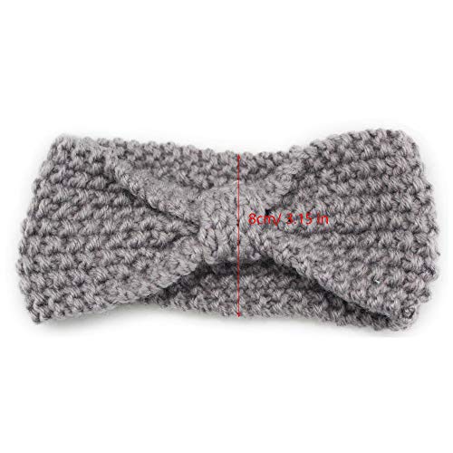 El Bebé de las Vendas del Lana Tejidos de Punto de Turbante Hairbands para los Cabritos/Chilren/Bebé (6 Pack)