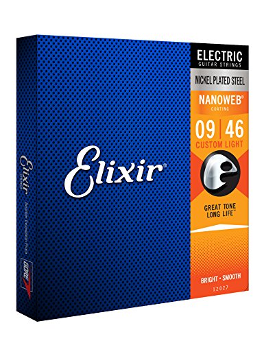 Elixir 12027 - Juego de cuerdas para guitarra eléctrica, .009 - 0.046