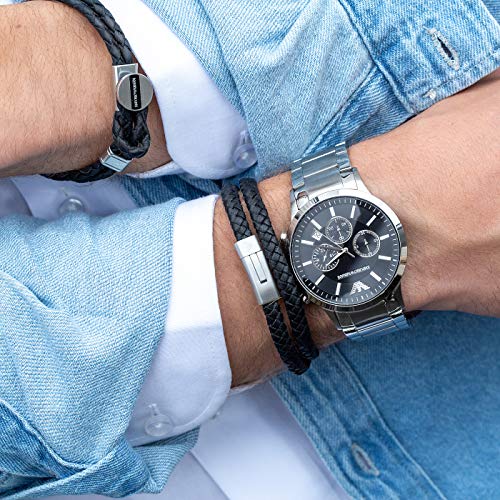 Emporio Armani - Pulsera para hombre de la colección Signature Trendy cód. EGS2178040