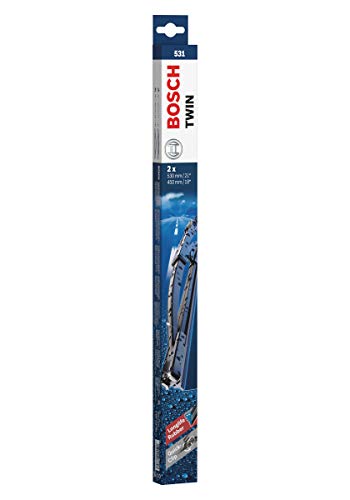 Escobilla limpiaparabrisas Bosch Twin 531, Longitud: 530mm/450mm – 1 juego para el parabrisas (frontal)