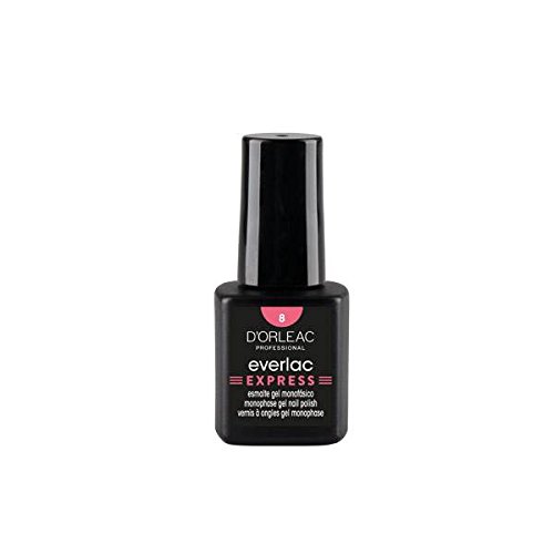 ESMALTE EN GEL EVERLAC EXPRESS - ESMALTADO EN GEL 3 EN 1 - Nº 8 CORAL PERLADO