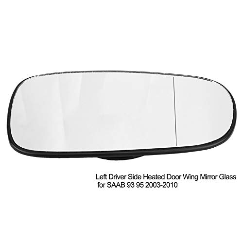 Espejo de ala del coche-Lado izquierdo de la puerta de cristal del ala espejo gran angular for SAAB 93 95 2003-2010