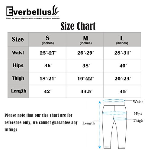 Everbellus Leggings de piel sintética para mujer, talle alto negro negro S