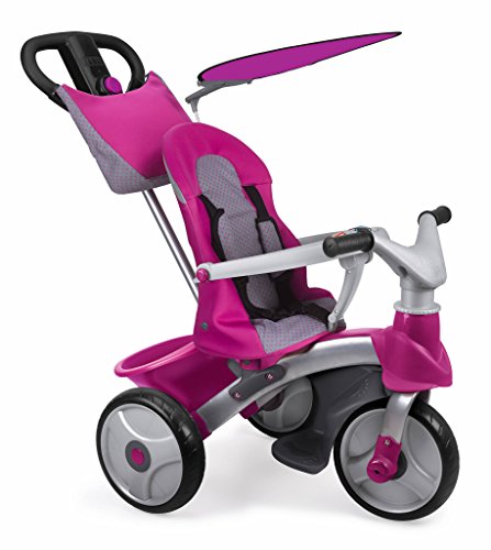 FEBER - Triciclo Baby Trike Easy Evolution, Color Rosa (Famosa 800009561)