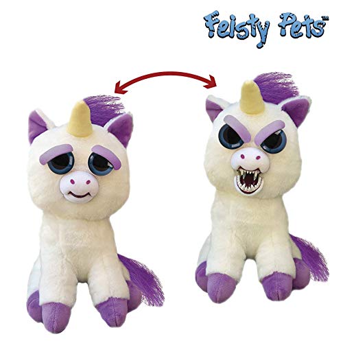 Feisty Pets Peluche Unicornio, color blanco/morado, Talla Única (Goliath Games 32295) , color/modelo surtido