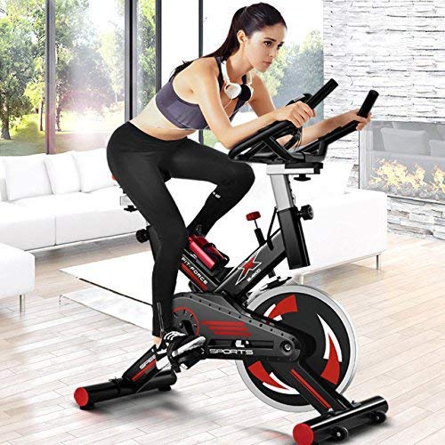 FIT-FORCE Bici Spinning X24KG con Volante de inercia de 24kg Negro