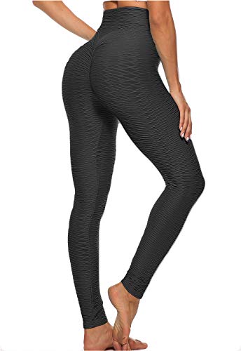 FITTOO Mallas Leggings Mujer Pantalones Deportivos oga Alta Cintura Elásticos Transpirables Negro XL