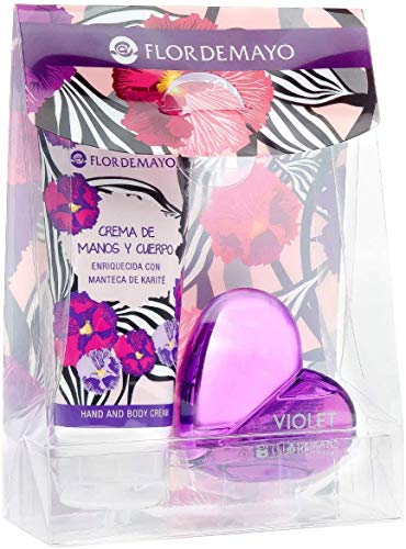 Flor de Mayo, Set de fragancias para mujeres (Cristal Purple Flower) - 2 piezas