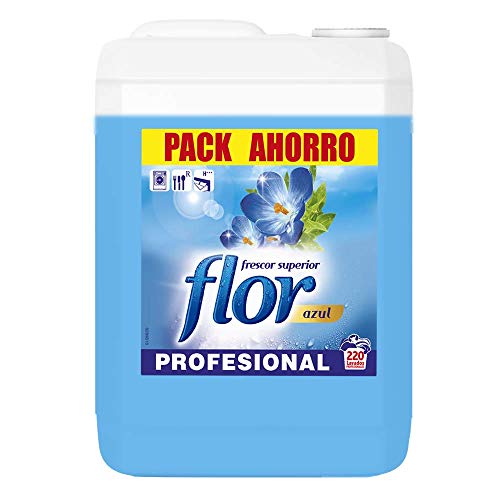 Flor - Suavizante para la ropa profesional, aroma azul - 220 dosis