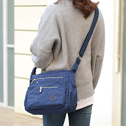 Foino Bolso Bandolera Ligero Bolsos de Moda Mujer Bolsos Escuela Bolsas de Deporte Impermeable Casual Bolsas de Viaje para Escolares